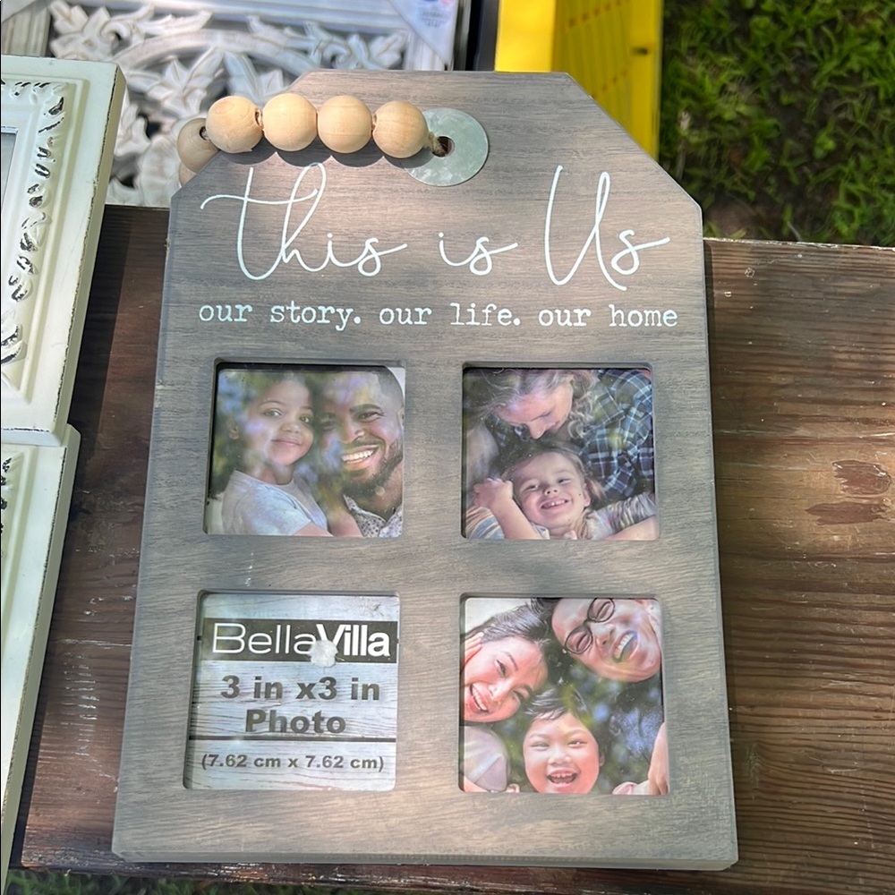 Studio Decor Gray Accents Picture Frame Rustic Design